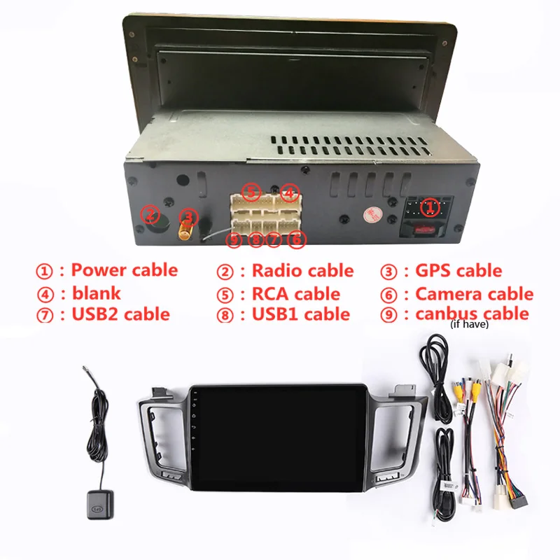 1" 4G ram 2.5D ips 8 Core Android 9,1 автомобильный DVD мультимедийный плеер gps для Toyota RAV4 2013 аудио Автомагнитола