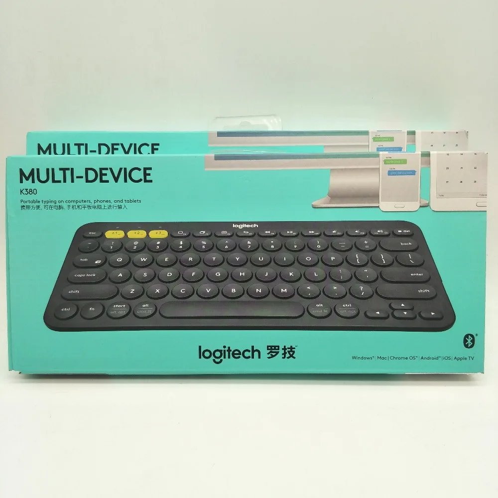 

Logitech K380 Multi-Device Bluetooth Wireless Keyboard Ultra Mini Mute for Mac Chrome OS Windows for iPhone iPad Android