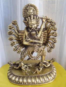 

bir 004088 Tibetan Buddhist bronze Chakrasamvara buddha statue 30 cm 2.8 KG