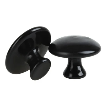 

2 Black Basalt Essential Oil Massage Mushroom Shaped Spa Energy Stone for Body Facial Massage Stone