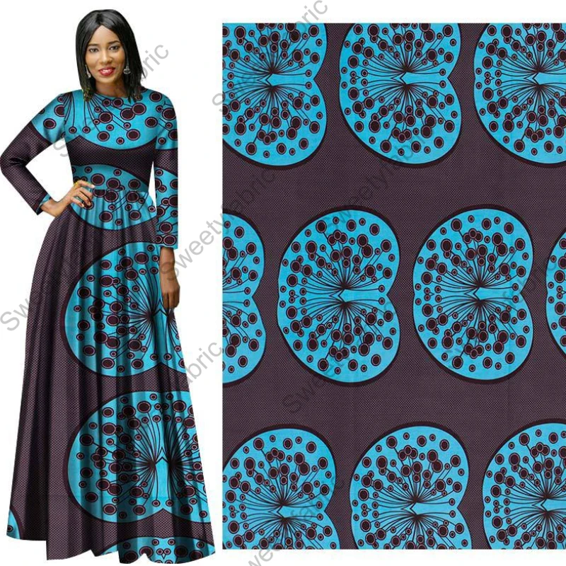 Ankara African Wax Print Fabrics dutch Veritable Dutch Wax Fabric 6yards New dutch Hot African Ankara For Party Dress Cloth