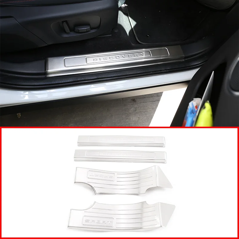 

For Discovery Sport 2020 5 Seat Door Sill Anti-scratch Plate Protective Cover Decorative Plate Without Light Auto Accessories