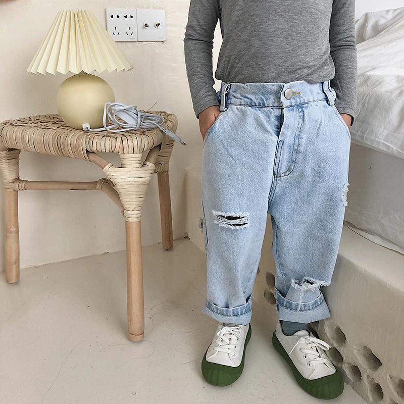 grey ripped jeans boys