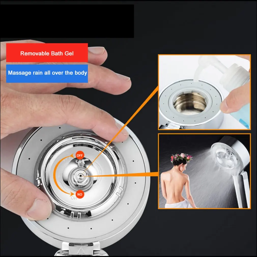 Double Sided Handheld Home Pressurized Shower Head ABS Shower Mirror Hand Shower Head Bathroom Accessories