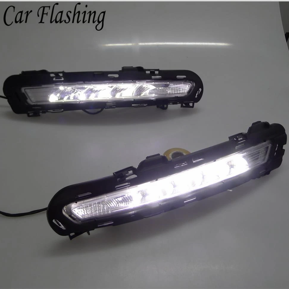 DRL Вождения освещают светильник противотуманная фара реле 12V Дневной желтый