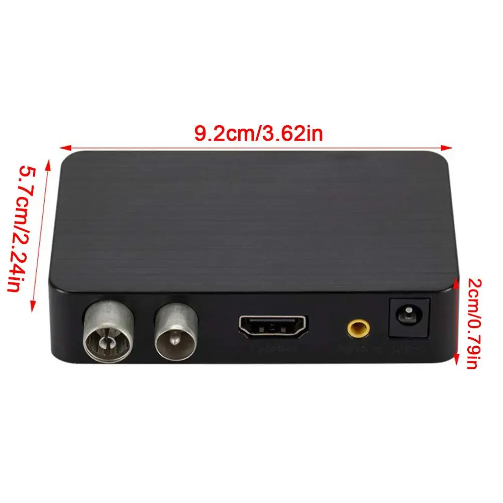 Полностью HD 1080P цифровой DVB-T2 Мини Многофункциональный наземный ТВ-тюнер мощный телеприставка x дюйма