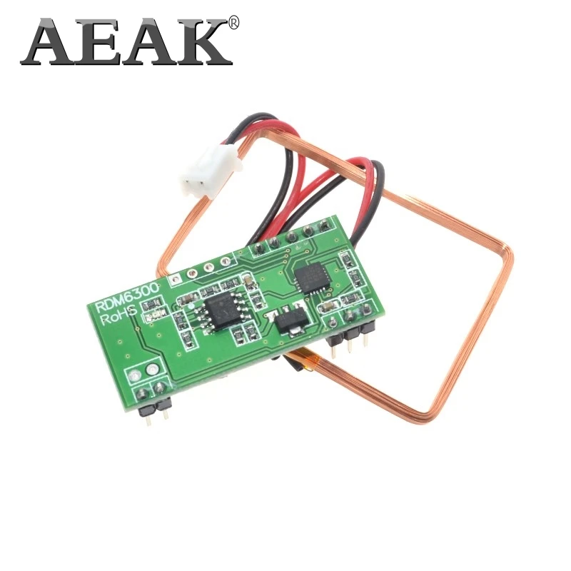 AEAK 125 кГц RFID считыватель Модуль RDM6300 UART Выход Система контроля доступа для Arduino