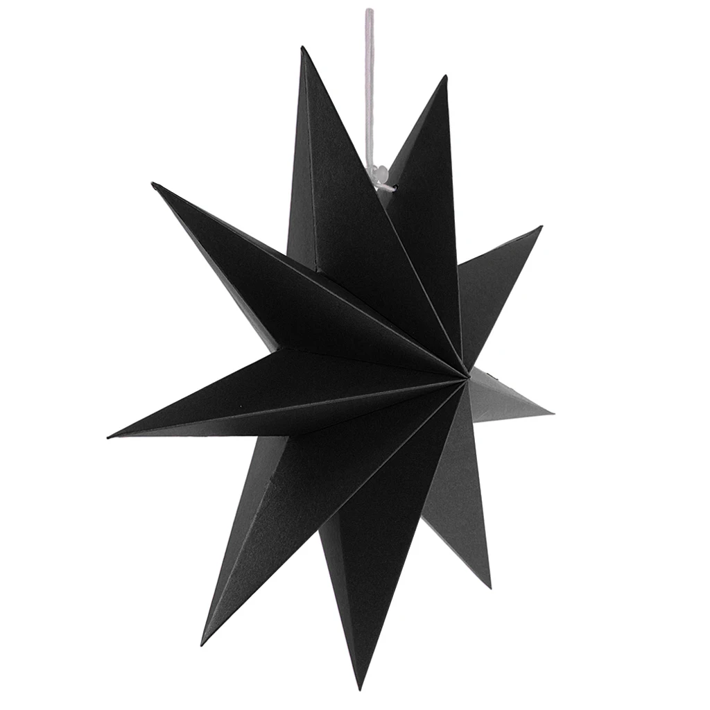 3D Paper 9 Point Star Christmas Halloween Party Centerpieces Hanging Decoration