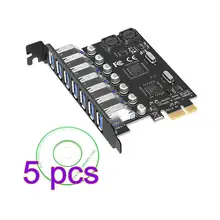 Aliexpress - 5 Pcs PCI-E to USB Adapter Board USB 3.0 High Data Transmission Speed Expansion Board with 7 Ports Dropping