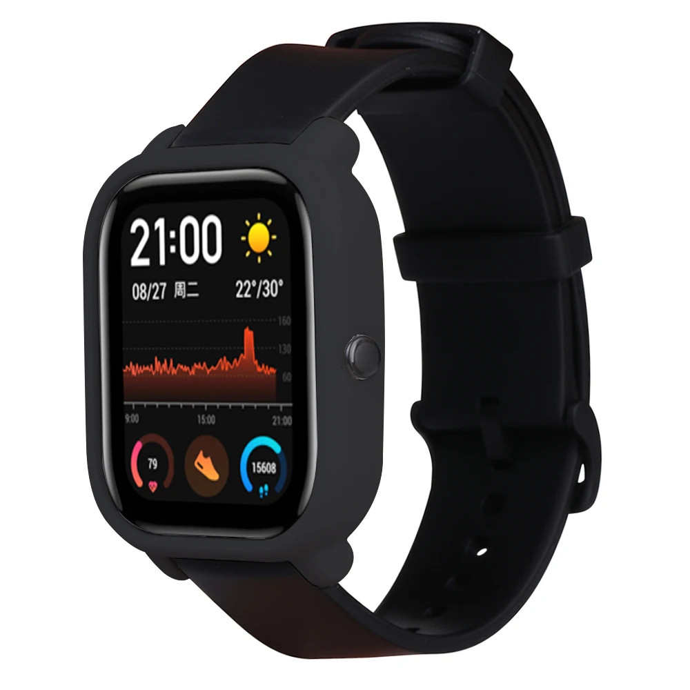 Силиконовый спортивный ремешок 2 в 1 защитный чехол для Xiaomi Amazfit Gts умных часов 20 мм