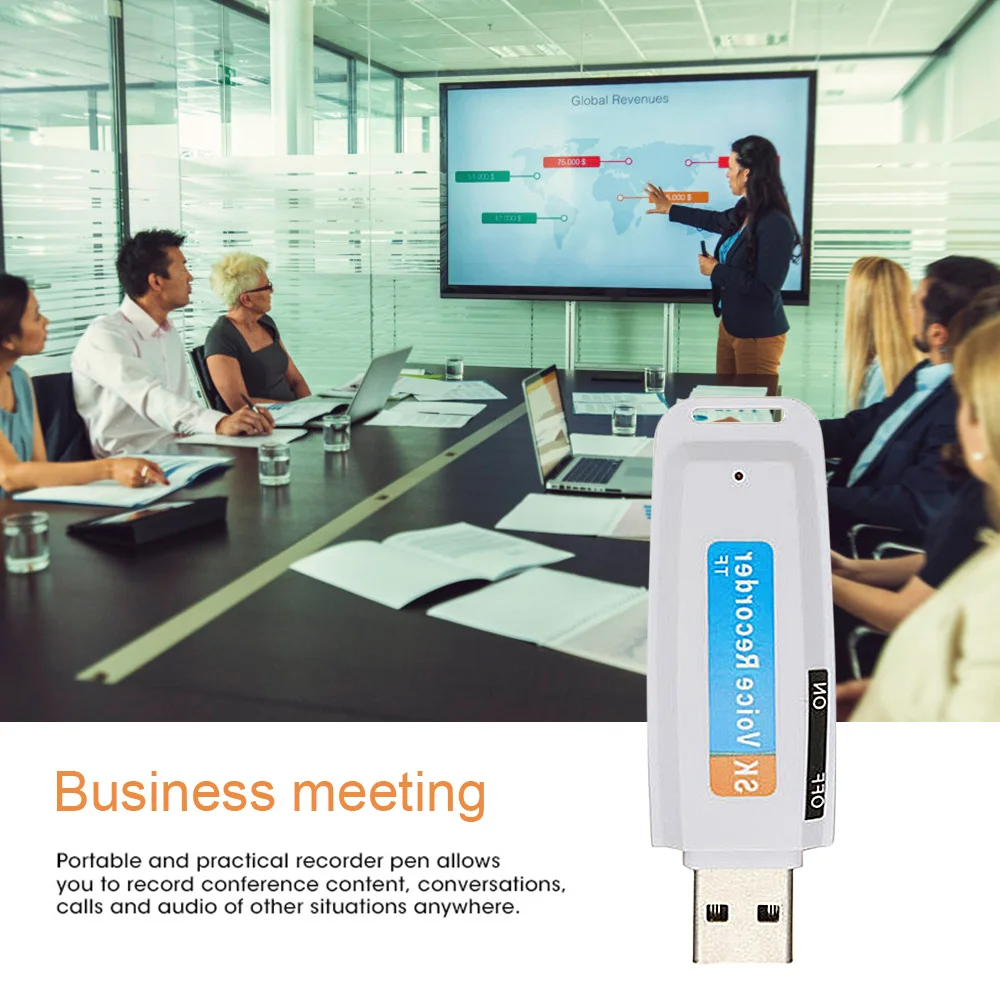 U-диск цифровой аудио диктофон ручка USB флэш-накопитель рекордер USB 2,0 запись звука