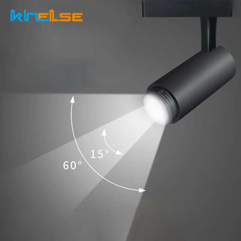 

Dimmable Track Lighting Beam Angle Adjustable Track Lights 20W 30W surface Mounted Rail Lamp Decorative Led spotlight 110V 240V