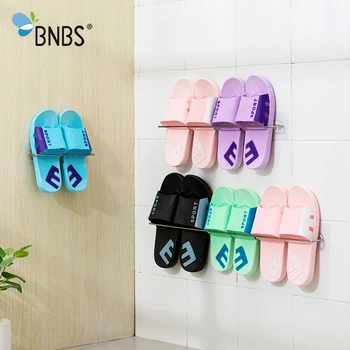 Wall Shelf Shoe Rack Organizer Hooks On The Wall Stand Shelves For Slippers Storage Organizers
