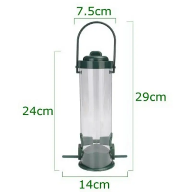 New Plastic Comfort Bird Pet Feeder Waterer Garden Hanging Suction Cup Automatically Bird Feeder Farming Equipment Outdoor