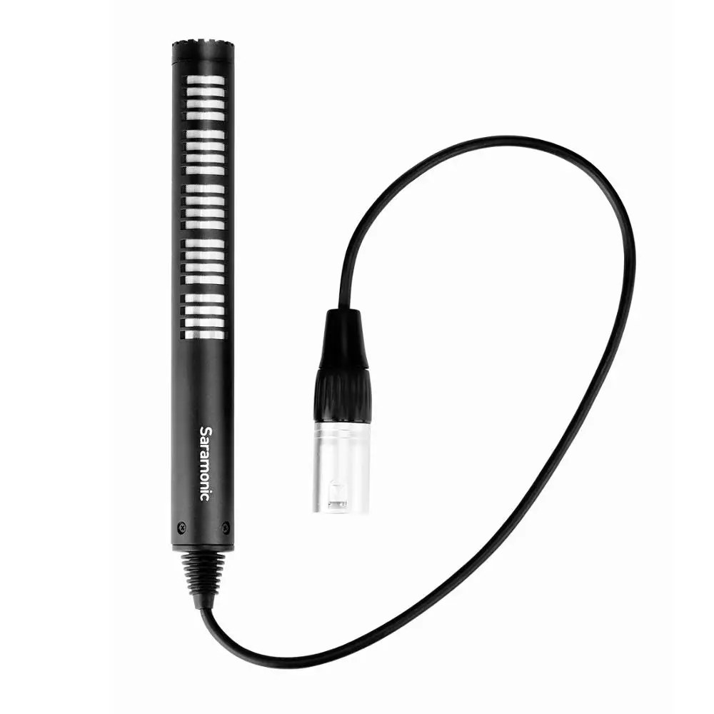 Черный Saramonic 6," Pro направленный микрофон-пушка со встроенным кабелем XLR и пушистым ветровым стеклом(SR-NV5X - Цвет: Черный