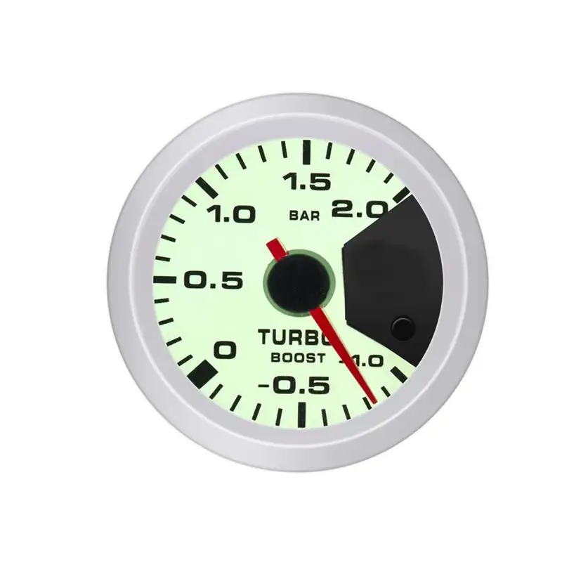 2 дюйма 52 мм Автомобильный турбонаддув манометр PSI 1~ 2 бар вакуумный пресс-метр для гоночного автомобиля манометр 7 цветов вакуумный пресс-манометр круглый