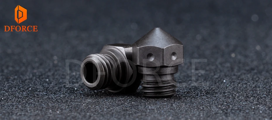 DFORCE Swiss MK10 закаленная стальная насадка PTFE для Micro Swiss Hotend M7 резьба Wanhao FlashForge qidi Tech Dremel