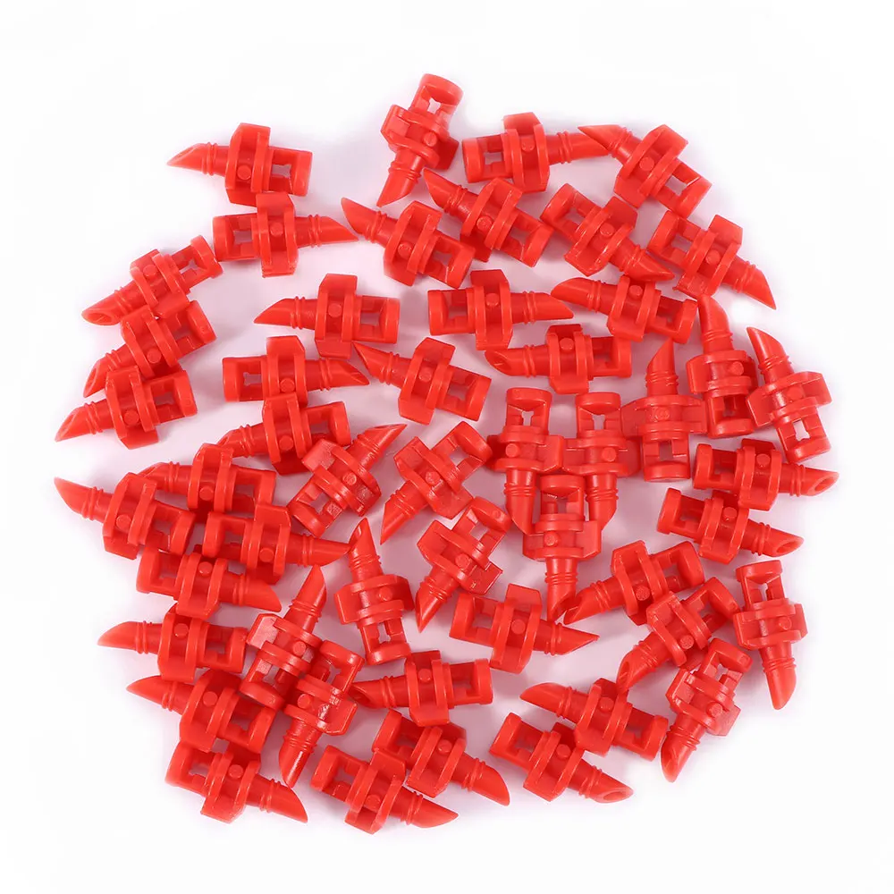50Pcs Micro Garden Lawn Water Spray Misting Nozzle Sprinkler Irrigation System Plant Waterers Garden Irrigation Drip Head