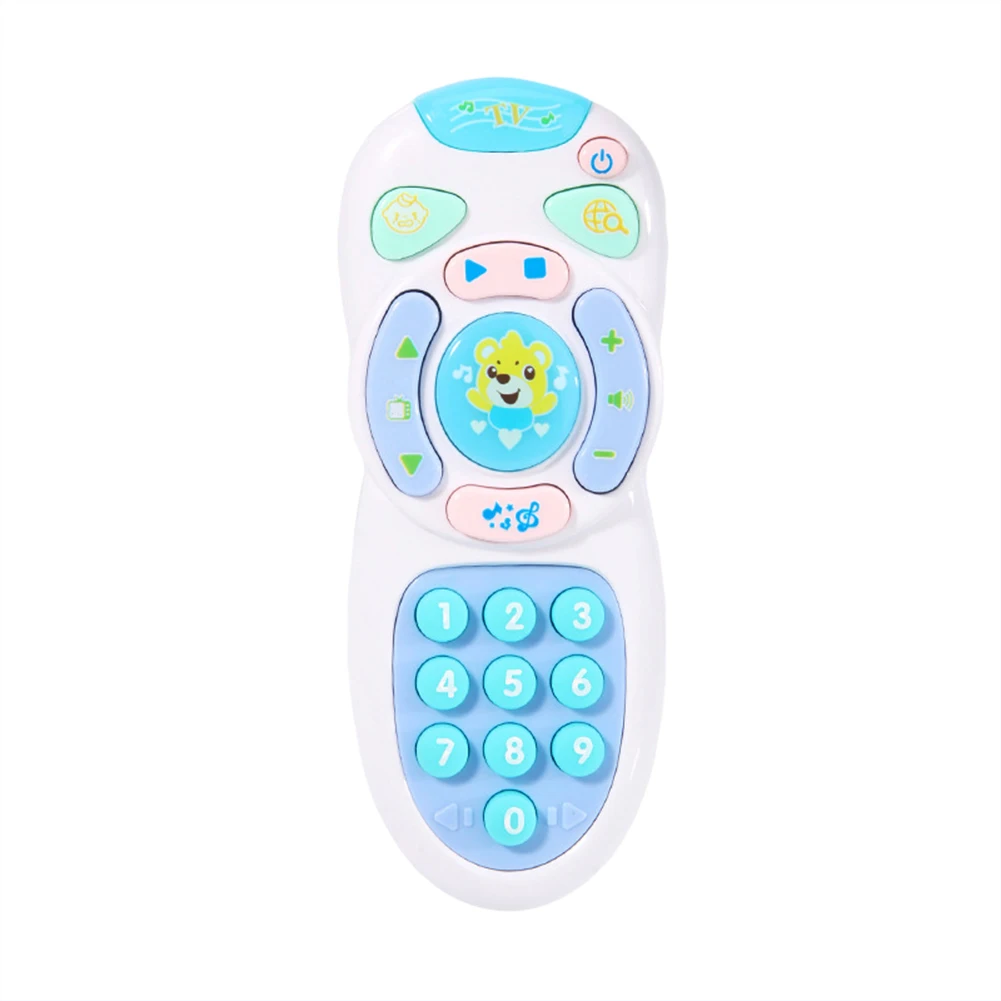 17cm x 6.5cm 3 x AAA Batteries Simulation Electric Remote Control LED Music Mobile Phone Baby Interactive Toy 7