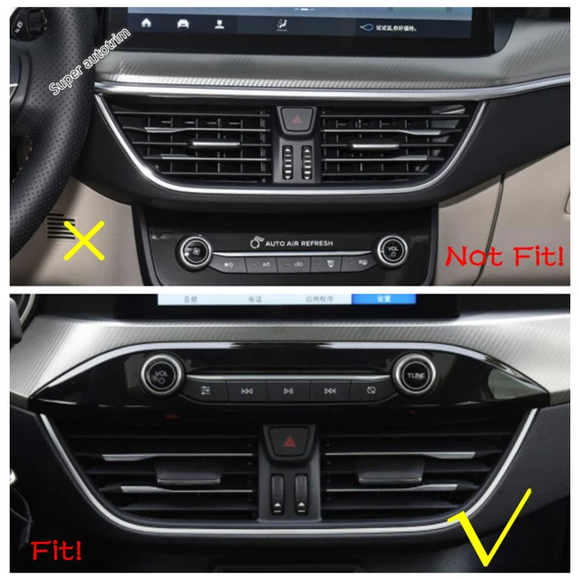 Für Ford Focus 2019-2022 mk4 ST-LINE klimaanlage Schalter knöpfe Rahmen  abdeckung Verkleidung Zubehör Auto-Styling - AliExpress
