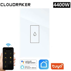 Interrupteur intelligent Tuya pour chauffe eau ue/US, disjoncteur, panneau tactile, minuterie, télécommande, fonctionne avec Alexa Google Home 