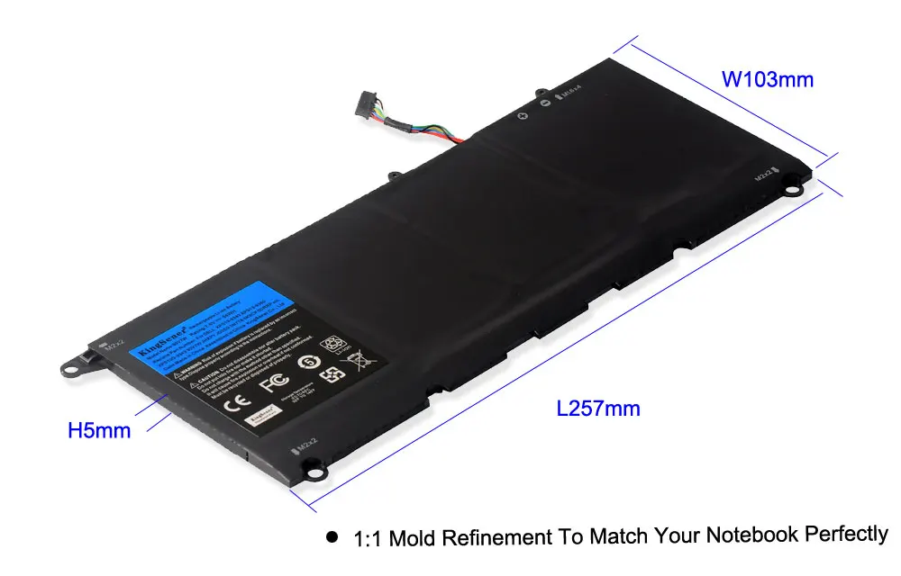 Аккумулятор KingSener 90V7W JHXPY JD25G 090V7W для ноутбука Dell XPS 13 9343 XPS13 9350 13D P54G 0N7T6 5K9CP RWT1R 0DRRP