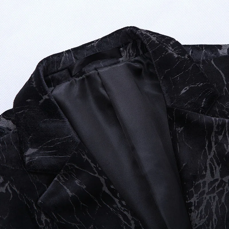 PAULKONTE Autumn Winter New Crack Style Mostly Male Blazer Fashion High Quality Business Party Wedding Man's Jacket