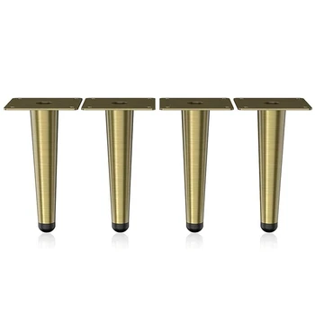 

Furniture Legs 15 cm TV Cabinet Sofa Legs Gold Surface 4-Piece Set Suitable for Chair Cabinet Table Bed Foot