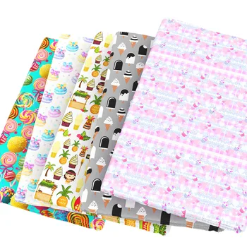 

David accessories 50*145CM Cake Ice cream 100% Cotton Fabric for Tissue Kids Home textile for Sewing Tilda Doll Cloth,c4069
