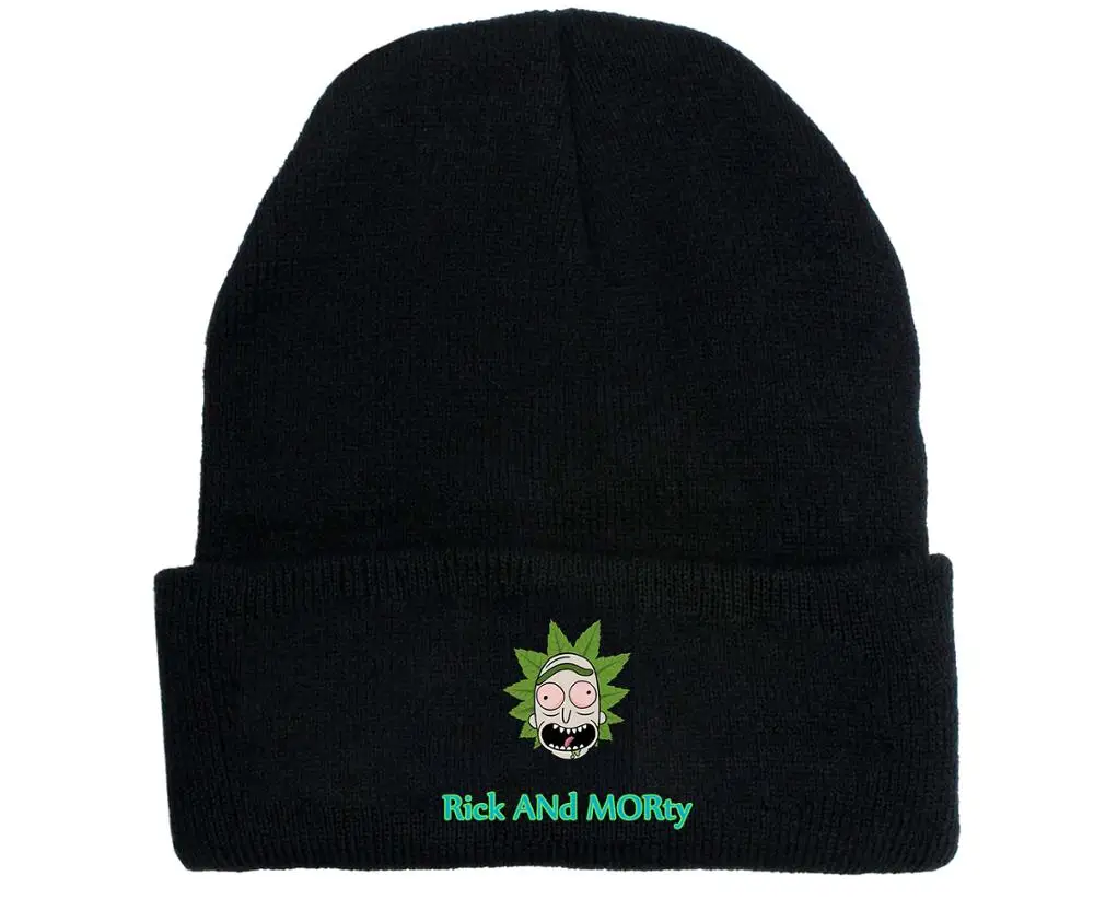 Rick Beanies Rick and шапка Морти эластичная брендовая теплая зимняя вязаная шапка унисекс с вышивкой облегающая шапка для уличных танцев - Цвет: Style3