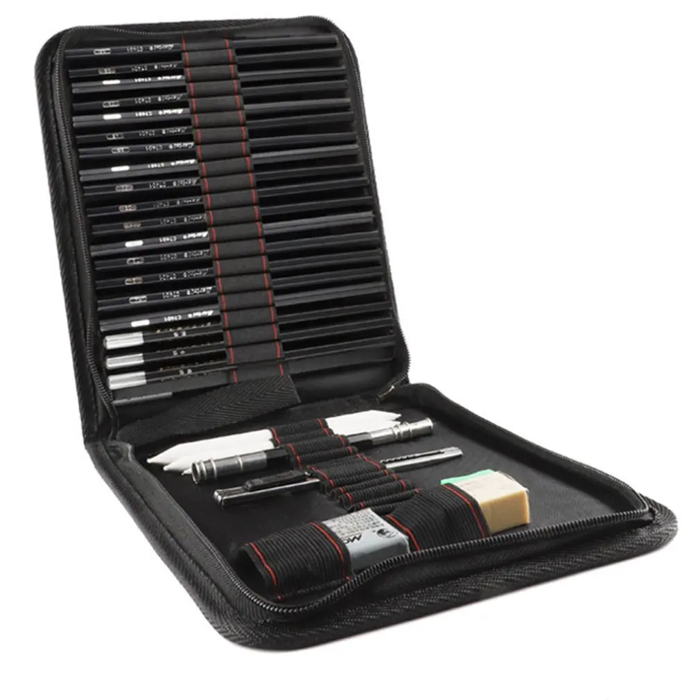 

For Marco 29 Piece Drawing Pencil Set 8 Piece Sketch Tool Bag Art Stationery Sketch Pencil Set Art Stationery Sketch Tool