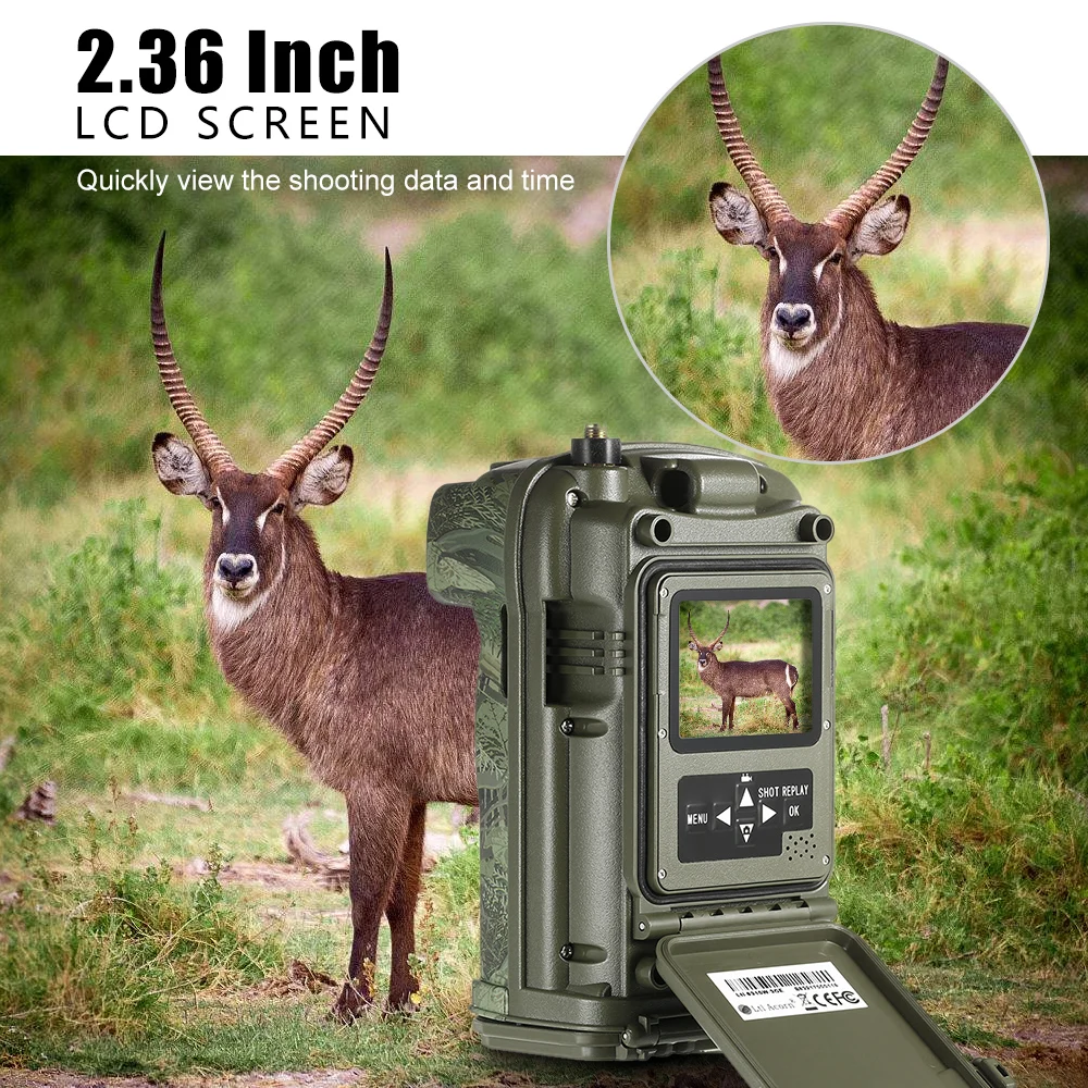 

12MP 1080P Wireless 3G Trail Camera Hunting Game Camera Wildlife Scouting Camera with Infrared Night Vision IP66 Waterproof