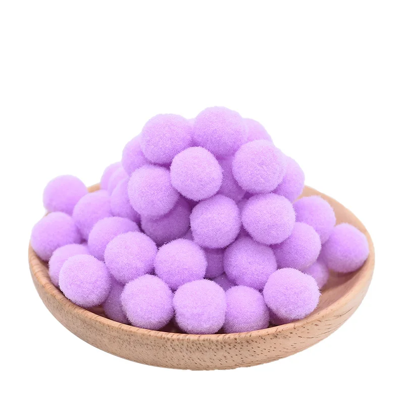 cheap 100Pcs lot 15mm Multi use DIY Soft Pompoms Balls Kids Toys Wedding Decoration Round Felt Balls Pom Poms Craft Sewing Accessories