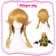 Ebingoo, шапка для волос+ Hyrule, воины, косплей, парик, женский, линкл, Золотые косы, для женщин, звено, ринкуру, синтетические волосы для взрослых, костюм