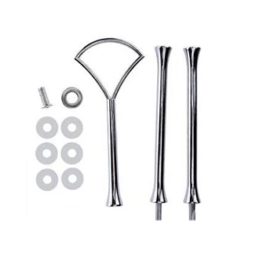 

Hot Sale 10set 2 3 Tier Cake Plate Stand Heavy Metal Center Handle Fitting Hardware RodShape:Fan Color:Silver Amount:10 Sets