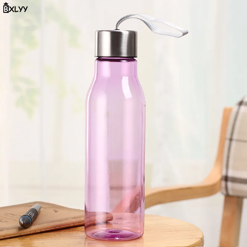 BXLYY Portable Space Cup AS Sealed Leakproof Plastic Water Bottle Creative Sports Bottle Kitchen Accessories Gift Baby Shower.75 - Цвет: Фиолетовый