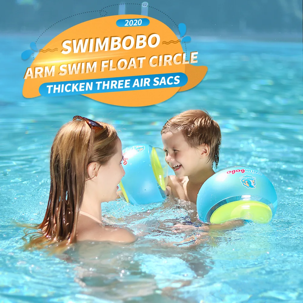 3+ 49cm Swim Ring and 23cm x 15 cm Armband - Perfect for children pool parties and outdoor play Inflatable Swim Ring Toy and Armbands