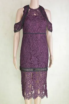 

Women Dress New Spring / Summer 2020 Lady Lace Sleeveless Ruffled Slim Dress