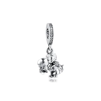 

Charms Silver 925 Jewelry Married Couple Dangle Charm Fits European Fashion Bracelets Woman DIY Beads For Jewelry Making