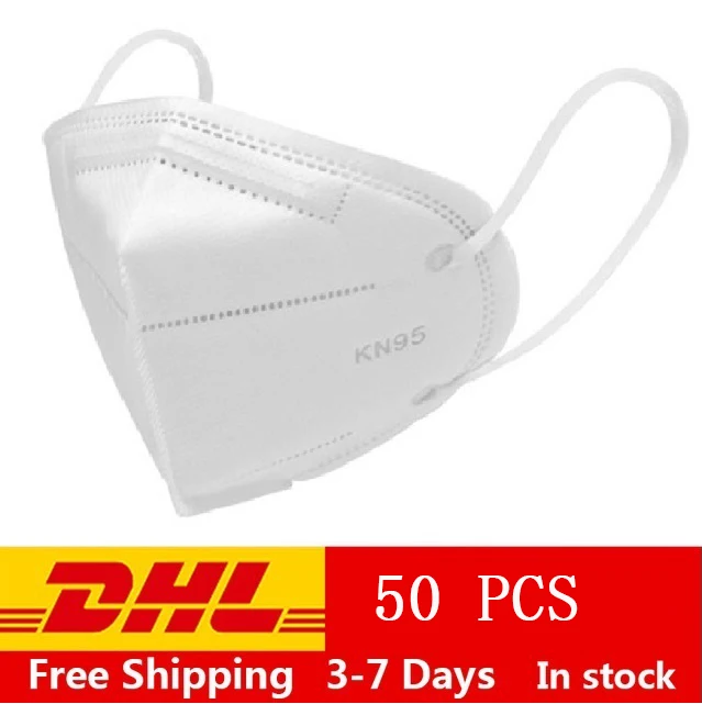 

100pcs masque ffp2 95% filtration Disposable Dustproof KN95 Face Mouth Masks PM2.5 Anti Influenza Breathing Safety N95 Masks