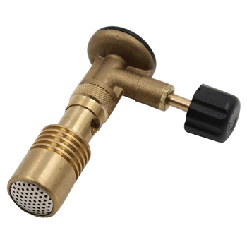 

High Temperature Brass Gas Turbo Torch Propane Weld Plumbing Portable Bunsen Gas Heating Furnace #8