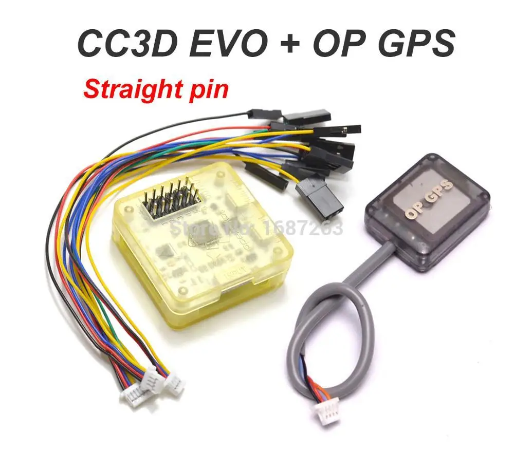 Openpilot CC3D EVO Контроллер полета с желтым чехол + Ультра маленький мини OP GPS для QAV R 220