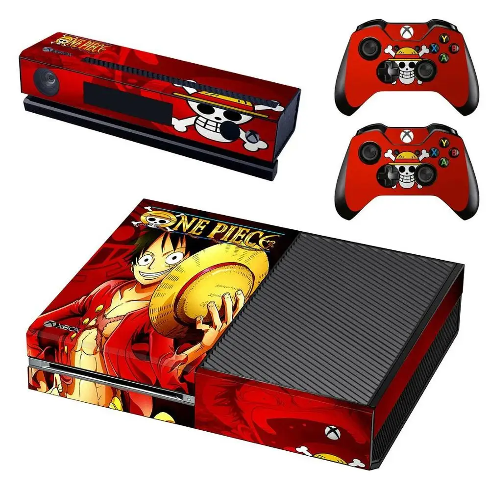 Аниме one piece Luffy Skin Наклейка полное покрытие для Xbox One консоль и Kinect и 2 контроллера для Xbox One Skins наклейка s - Цвет: GSTM0936
