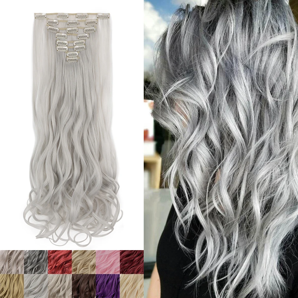 24inch 8pcs/set Clip In Hair Extensions for Women