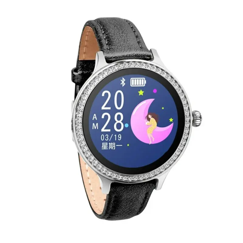 Black Strap Новые M8 Смарт-часы для женщин браслет IP68 Водонепроницаемый Дамский смарт-браслет монитор сердечного ритма фитнес-трекер здоровье браслет наручные часы - Цвет: Black Strap