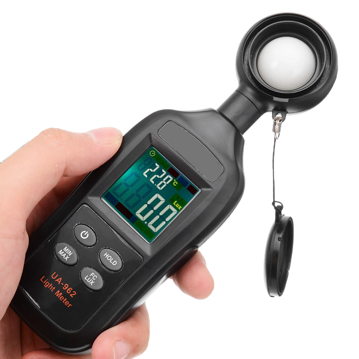 

Portable Digital LCD Display Luxmeter Lux / FC Light Meter for Photography Luminometer Photometer Spectrometer 200000Lux