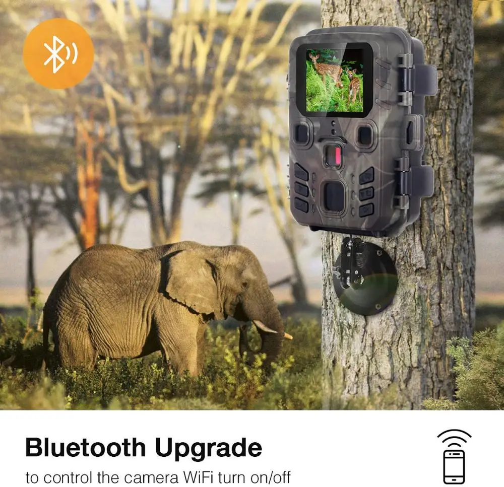 Live Show Wifi Bluetooth Trail Camera APP Control Wild Hunting Cameras WIFI301 24MP 1296P Night Vision Photo Traps Surveillance hunting trail camera trail camera