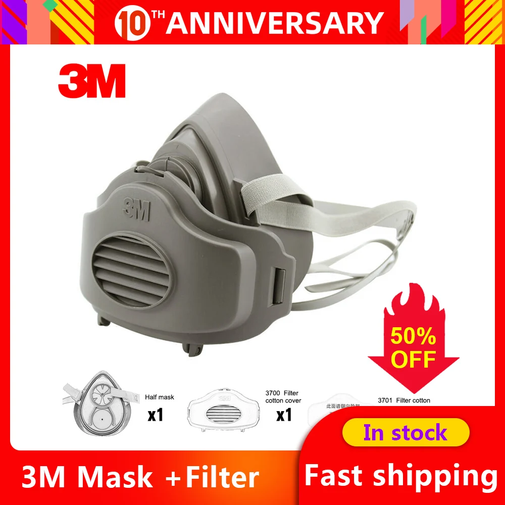 

3M Mask KN90 Face Mask Dust Mask Filter Respirator Anti-Fog Safety Gas Filter Cover mouth mask Features as N95 KF94 FFP2 KN95