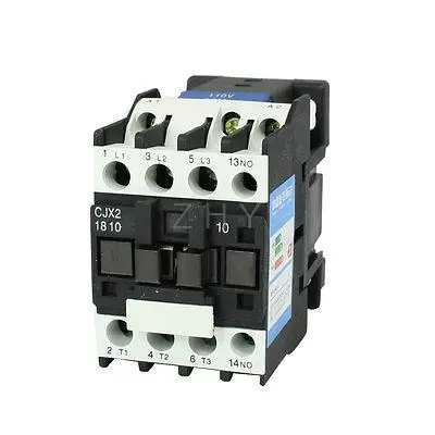 

CJX2-1810 AC Contactor 110V 50/60Hz Coil 18A 3-Phase 3-Pole 1NO