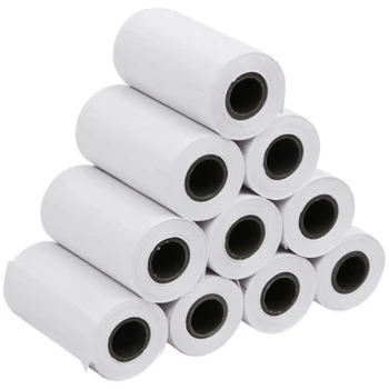

21 Pcs Self-Adhesive Thermal Paper Tape Adhesive Photo Paper 57X30 with Core Label Paper